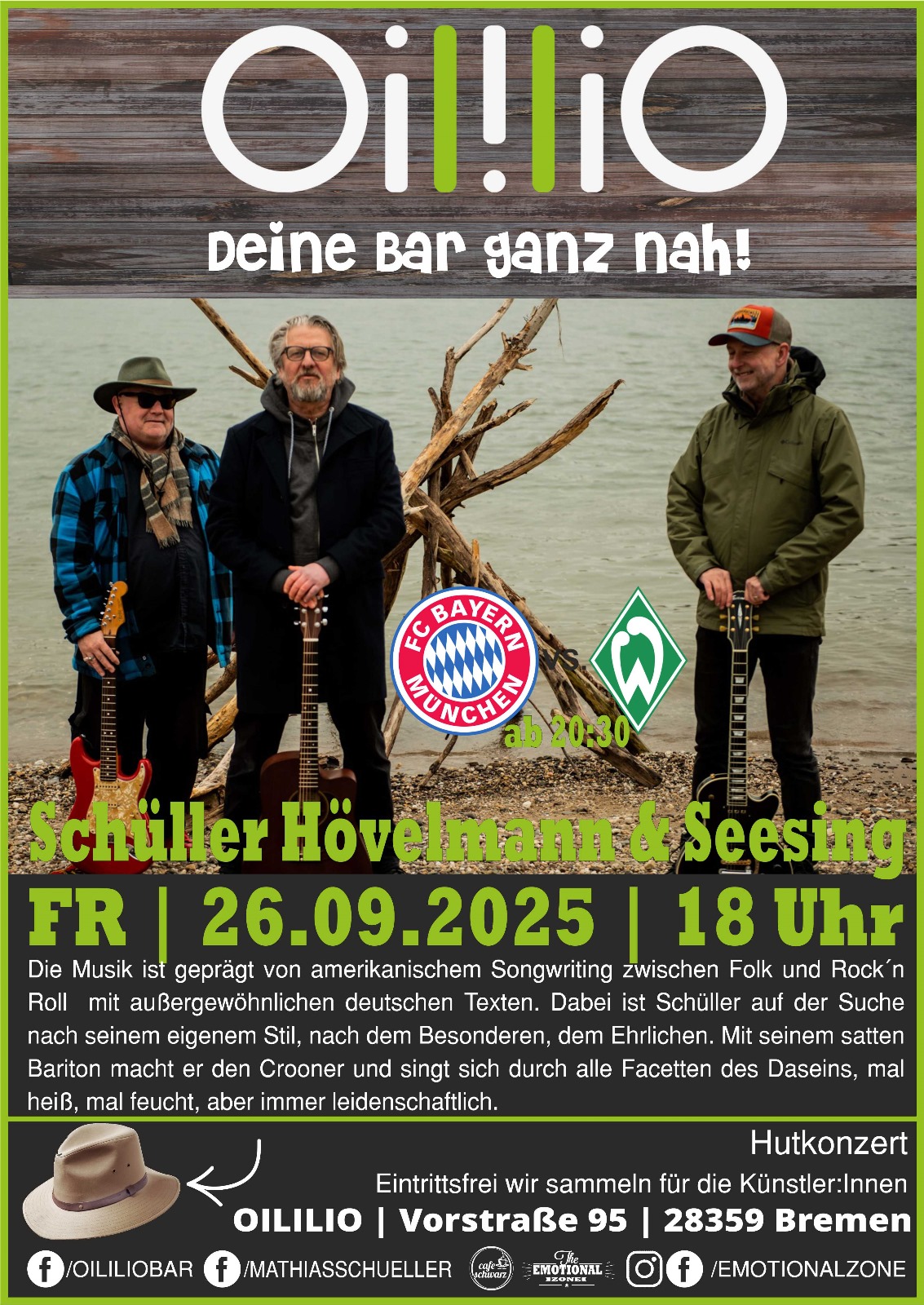 Livemusik: Schüller Hövelmann & Seesing