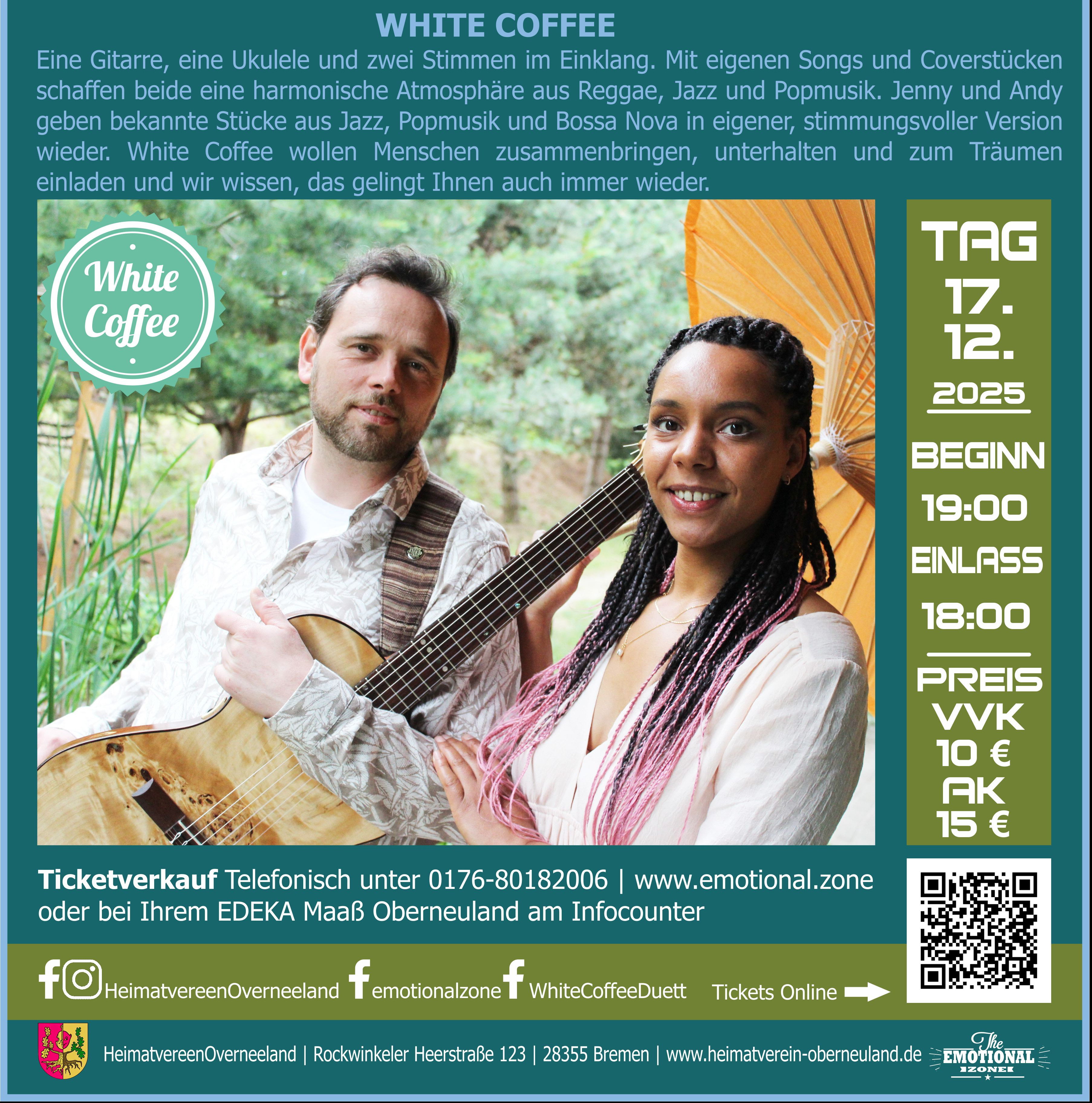 White Coffee zur Oberneeland Kultur