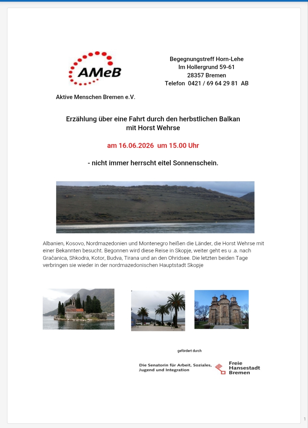 Reisebericht